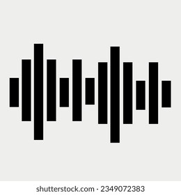 Spectrum Audio Waveform on a Transparent Background
