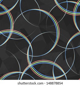 spectrum circles seamless pattern