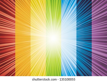 spectrum color burst background. vector.