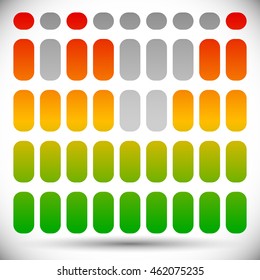Spectrum color EQ - equalizer template rectangle bars