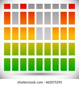 Spectrum color EQ - equalizer template rectangle bars