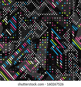 spectrum color seamless pattern