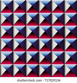 Spectrum color square pattern