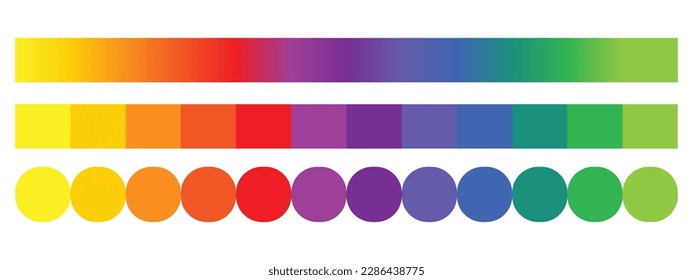 Spektrum Farbrad Palette, Farbverlauf. 