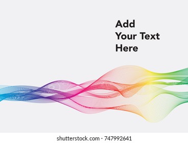Spectrum color with white background