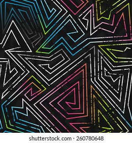 spectrum colored seamless pattern