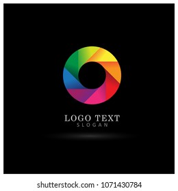 Spectrum Colorful Circle Logo. Symbol & Icon Vector Template.