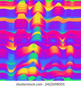 Spectrum colour wave. Seamless pattern