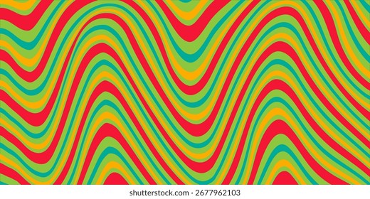 Cor do espectro ondulada. Padrão contínuo.eps10