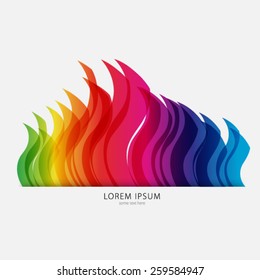 Spectrum Flame Background