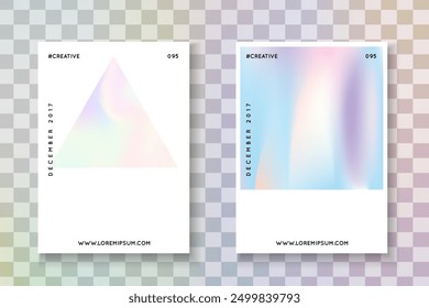 Spectrum Fluid. Isolated White Template. Neon Presentation. Modern Screen. Fashion Effect. Blue Rainbow Flyer. Hologram Shape. Violet Spectrum Fluid