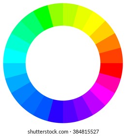 Spectrum full color gradation circle vector template