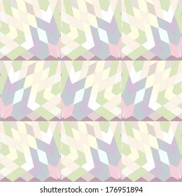 Spectrum geometric background made of rhombuses. Retro hipster color spectrum  background. Pixel art. 