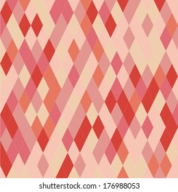 Spectrum geometric background made of rhombuses. Pixel art.