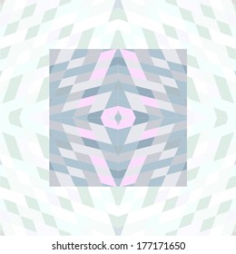 Spectrum geometric background made of rhombuses. Pixel art.Ornamental seamless Navajo pattern tartan can be used for wallpaper, pattern fills, web page background,surface textures.Vector illustration.