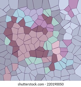 Spectrum geometric background made of rhombuses, pixel art, stock vector. Modern stylish texture.  