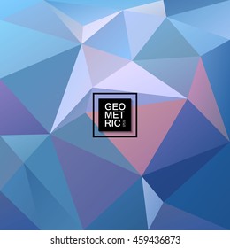 Spectrum geometric background made of triangles. Retro hipster color spectrum grunge background. 