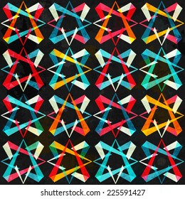 spectrum geometric seamless pattern