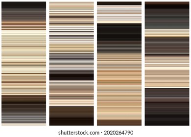 Spectrum gradient vector in creamy pastel, rocky soil, pottery clay, black brown colors. RGB - CMYK offset, trend color list palette. Created using AI CS6.