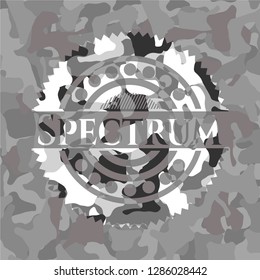 Spectrum grey camouflaged emblem