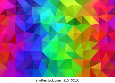Spectrum low polygonal abstract background