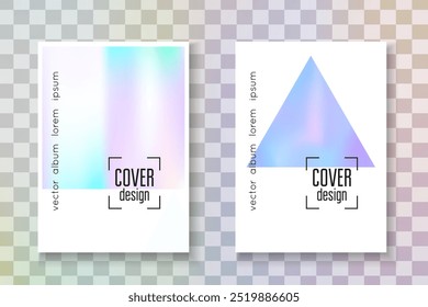 Malla de Espectro. Fondo de degradado. Papel geométrico violeta. Forma de color. Ilustración de metal aislado. Vector moderno. Efecto Memphis. Malla de Espectro rosa