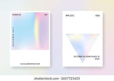 Malla de Espectro. Fondo de neón. Cubierta de degradado azul. Concepto pastel. Patrón mínimo. Folleto de Perlas de Negocios. Anuncio de cristal. Malla de Espectro violeta