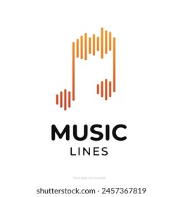 logo de línea de notas musicales de Espectro