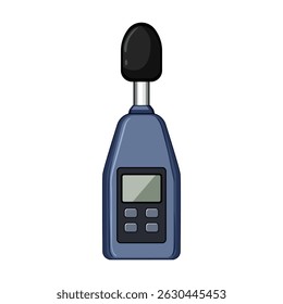 spectrum noise level meter cartoon. analyzer device, monitor gauge, threshold environment spectrum noise level meter sign. isolated symbol vector illustration