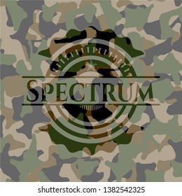 Spectrum on camouflaged texture. Vector Illustration. Detailed.