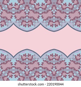 Spectrum pastel seamless geometric background made of rhombuses, pixel art, stock vector. Modern stylish texture. 