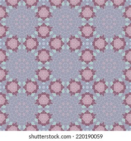 Spectrum pastel seamless geometric background made of rhombuses, pixel art, stock vector. Modern stylish texture. 