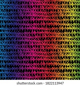 Spectrum  pattern with abstract shapes, design elements. Gradient pattern for invitations, cards, print, gift wrap, manufacturing, textile, fabric, wallpapers