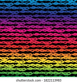 Spectrum  pattern with abstract shapes, design elements. Gradient pattern for invitations, cards, print, gift wrap, manufacturing, textile, fabric, wallpapers