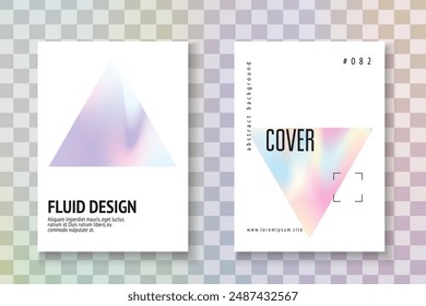 Spectrum Pattern. Business 90s Template. Holographic Background. Digital Screen. Pink Hologram Flyer. Graphic Design. Abstract Fluid. Blue Spectrum Pattern