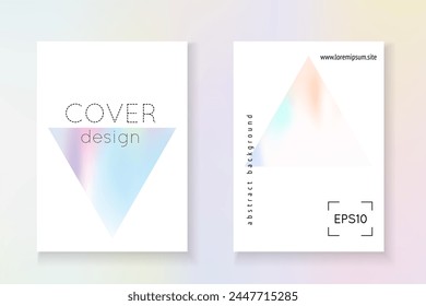 Spectrum Pattern. Minimal Shape. Violet Rainbow Cover. Memphis Banner. Business 90s Illustration. Graphic Concept. Gradient Mesh. Pink Spectrum Pattern