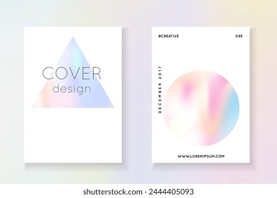 Spectrum Pattern. Pink Gradient Cover. Holograph Mesh. 1980 Background. Isolated White Template. Graphic Concept. Fashion Screen. Purple Spectrum Pattern