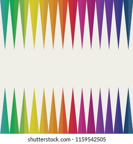 spectrum  seamless frame for cover, label, presentation, package or other element, vector design