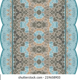 Spectrum seamless geometric background made of rhombuses, pixel art, stock vector. Modern stylish texture. 