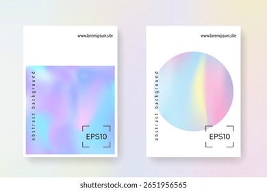 Spectrum Shape. Hologram Presentation. Violet Gradient Label. Pastel Banner. Crystal Effect. Holographic Pattern. Isolated Prism Brochure. Purple Spectrum Shape