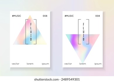 Form des Spectrums. Perlglanzflüssigkeit. Minimale Präsentation. Isolierte Retro-Illustration. Klassische Wirkung. Kristallschirm. Pinkfarbenes Etikett. Violette Spectrum-Form