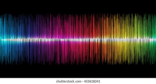 Spectrum sound wave as graphic illustration.