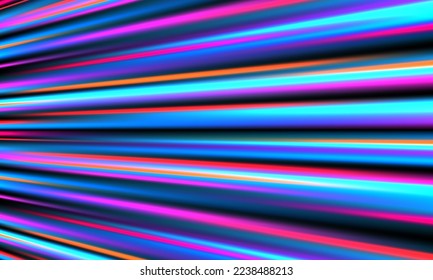 Spectrum stripes. Abstract colorful vector background. Horizontal stripe glowing laser neon color. Design for wallpaper, backdrop, patterns, texture, background, textile, wrapping, clothing, hi tech.