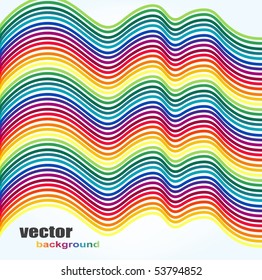 Spectrum stripes background, vector