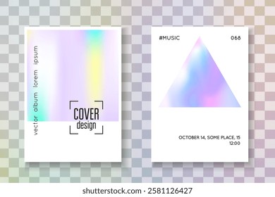 Spectrum Texture. Blue Rainbow Label. Pastel Screen. Minimal Presentation. Digital Design. Color Mesh. Colorful Retro Brochure. Purple Spectrum Texture