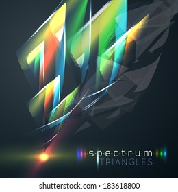 Spectrum triangles background