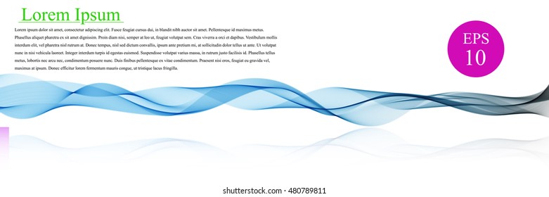 Spectrum wave color. Abstract wavy vector background, colored waved lines for brochure, website, flyer design. Waves line with simple text