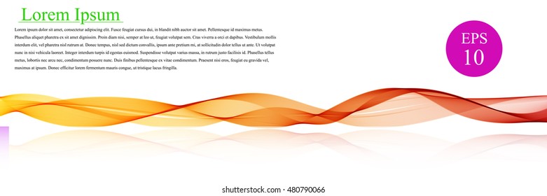 Spectrum wave color. Abstract wavy vector background, colored waved lines for brochure, website, flyer design. Waves line with simple text