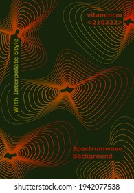 Spectrum wave Pattern With Mystery Red Color Theme. Great for background, template, banner design, wallpaper, wall decoration, book cover, web design, ornament and decoration