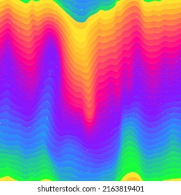 Spectrum Wave Pattern. Seamless Texture